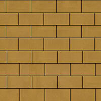  Тротуарная плитка Steinrus Прямоугольник Лайн 200х100х40 мм Желтый Бассировка: внешний вид